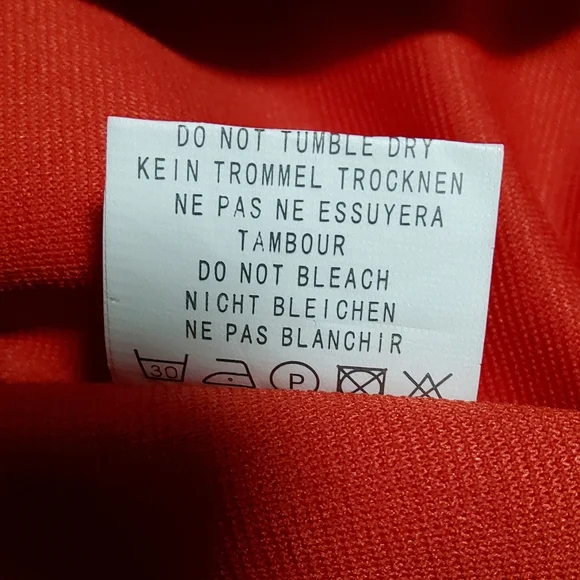 Mike is Stretch Black/Red White Polka-dot Sleeveless Sheath Dress Cowlneck Sz XL - Picture 11 of 11